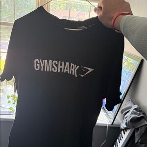 Gymshark Black Tee with White Logo